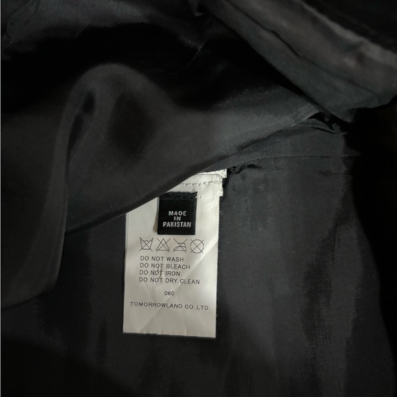 MACPHEE GENUINE LEATHER BLACK LINING MINI SKIRT SIZE 34 - Picture 9 of 9